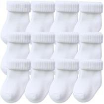 12 Pares Meias Simples Poliamida para Bebê Recém Nascido Enxoval e Maternidade 12 Pares Meias Simples Poliamida para Bebê Recém Nascido Enxoval e Maternidade