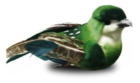 12 Passarinhos Artificiais C/ Presilha 7,5cm Alta Qualidade