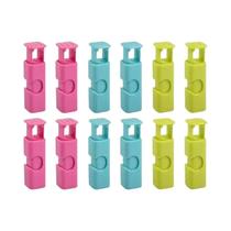 12 PCS Clips Reutilizáveis Para Sacos De Pão, Clips De Plástico Para Selar Alimentos Frescos,