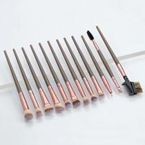 12 PCS Conjunto De Pincéis De Maquiagem Ronshadow Brochas Maquillaje Kit De Pinceles Para Maquillaje