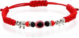 12 Pcs Evil Eye Bracelets Ajustável Red Black String knot