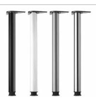 12 Pé De Mesa Com Regulagem Tn 60x730mm Preto Fosco