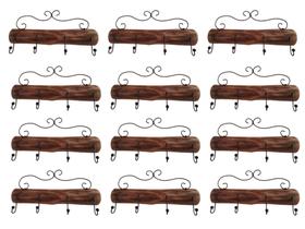 12 peças banheiro decoração rustica casa cozinha cabide gancho pendurar roupa toalha toalheiro