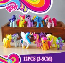 12 Peças My Little Pony Cake Toppers Figuras De Ação