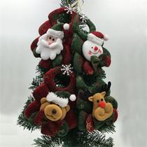 12 peças Santa Snowman enfeites da árvore de Natal