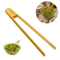 12 Pegador Alimentos Bambu Natural 30cm Hashi Cozinha 12 Pegador Alimentos Bambu Natural 30cm Hashi Cozinha