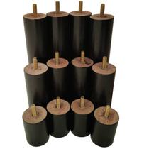 12 Pés de Madeira Anti Refluxo Conjunto de Pés para Cama Box