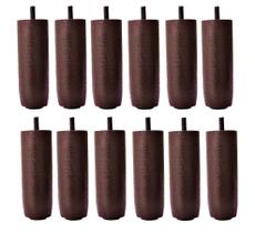 12 Pés madeira TDC marrom para cama box ou baú casal queen ou king size