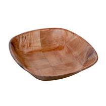 12 Petisqueira Tigela Quadrada Bambu Servir Petiscos 15cm