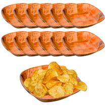 12 Petisqueira Travessa Tigela Quadrada Bambu Servir Petisco 12 Petisqueira Travessa Tigela Quadrada Bambu Servir Petisco