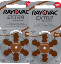 12 Pilha 312 PR41 Rayovac Aparelho Auditivo