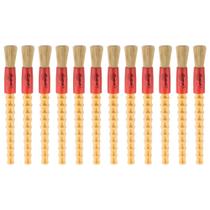 12 Pincel De Detalhamento Automotivo Roma N2 Cerdas Brancas