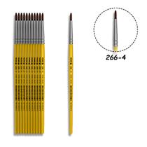 12 Pincel Tigre 266-04 Redondo Pelo de Pônei