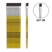 12 Pincel Tigre 267-08 Redondo Pelo de Pônei