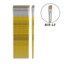 12 Pincel Tigre 815-12 Chato Cerda Natural