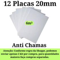 12 Placas de Isopor Antichamas Espessura 20mm (2cm) Forro Térmico Acústico