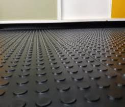 12 placas piso Moeda borracha, academia Preto 50x50 cm - 3m2