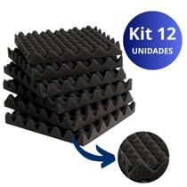 12 Placas Tratamento Bloqueio Sonoro de Alta Performance