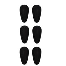 12 Plaqueta Silicone Adesiva 3M Almofada Óculos- Gota Preta