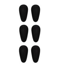 12 Plaqueta Silicone Adesiva Almofada Nariz Armação Óculos Borrachinha Flexível Macia Cola 3M