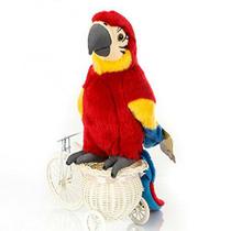 12 polegadas Arara Papagaio de pelúcia brinquedo de pelúcia animal brinquedo pelúcia boneca animal (vermelho)