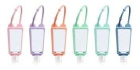 12 Porta Alcool Gel Frasco Portatil Mochila Chaveiro Bolsa