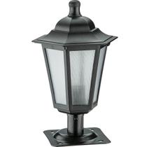 12 Postes Balizadores de Jardim Lente Fosca Luminária Preta em Alumínio Linha Grega Dital 12 Postes Balizadores de Jardim Lente Fosca Luminária Preta em Alumínio Linha Grega Dital