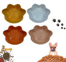 12 Pote Bowl Comedouro Bebouro Pet em Forma De Patas 12 Pote Bowl Comedouro Bebouro Pet em Forma De Patas