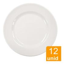 12 Prato de Sobremesa 17,5cm em Melamina P/ Bares e Restaurantes