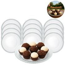 12 Pratos De Cristal Ecologico Imperial P/ Sobremesas 19,5cm 12 Pratos De Cristal Ecologico Imperial P/ Sobremesas 19,5cm
