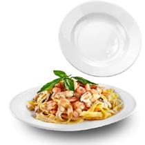 12 Pratos Fundo 25cm Melamina para Buffet Hotel Restaurantes