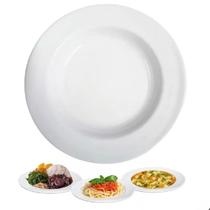 12 Pratos Fundo Melamina 25,5cm Para Buffet Bares Restaurantes