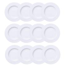 12 Pratos Pão Café da Manhã Lanche Porcelana Branco 17cm Maria Augusta Tramontina 12 Pratos Pão Café da Manhã Lanche Porcelana Branco 17cm Maria Augusta Tramontina