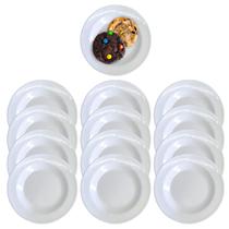 12 Pratos Para Sobremesa em Melamina Buffet e Restaurantes 17,5cm