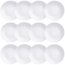 12 Pratos Rasos Porcelana Branca 25cm Tramontina Leonora Restaurante Eventos Mesa Posta 12 Pratos Rasos Porcelana Branca 25cm Tramontina Leonora Restaurante Eventos Mesa Posta