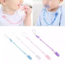 12 Prendedor De Chupeta Com Mola Bico Bebê Universal Atacado