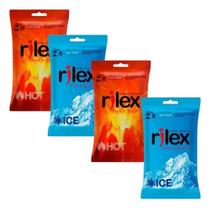12 Preservativos Rilex Combinação Perfeita Hot e Ice KIT esquenta e esfria