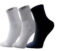 12 prs Meia CANO MÉDIO 70% Algodão N 37a44 Masculina Adulto meias Sport