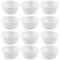 12 Ramekins 30ml Cada Mini Potes Servir Molhos Branco Uno Coza Restaurante Temperos