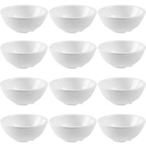 12 Ramekins de Melamina Relevo 90ml Branco Sauce Haus Bowls Pequenos Molhos