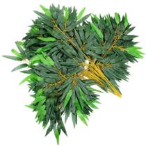 12 Ramos Decoração Arranjo Bambu Artificial Planta Decorativa Plástico 12 Galhos Cada 57cm