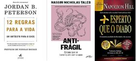12 Regras Para a Vida Um Antídoto Para o Caos + Mais esperto que o diabo + Antifrágil Coisas que se beneficiam com o cao