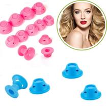 12 Rolos Bobs Silicone Modela Define Cachos Ondula Cabelos