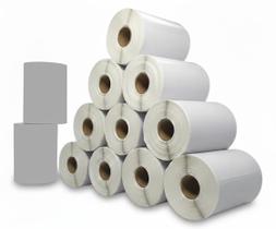 12 Rolos Etiqueta 10x15 100x150mm Couchê Branco 12 Rolos Etiqueta 10x15 100x150mm Couchê Branco