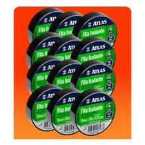 12 Rolos Fita Isolante 5 metros Preta 12 Rolos Fita Isolante 5 metros Preta