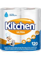 12 Rolos Toalha De Papel Kitchen Ultra 19cm X 20,5cm