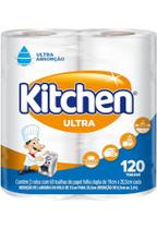 12 Rolos Toalha De Papel Kitchen Ultra 19cm X 20,5cm