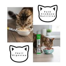 12 Saches 15g Petisco Snacks Patê Rico em Proteinas p/ Gatos - Adultos e Filhotes