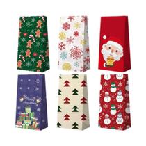 12 Sacolas De Presente De Natal Papai Noel, Sacolas De Papel Planas Para Lembrancinhas De Festa De 12 Sacolas De Presente De Natal Papai Noel, Sacolas De Papel Planas Para Lembrancinhas De Festa De