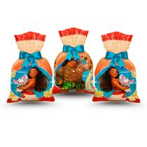 12 Sacolas surpresa para Lembrancinhas decoração Moana Festa